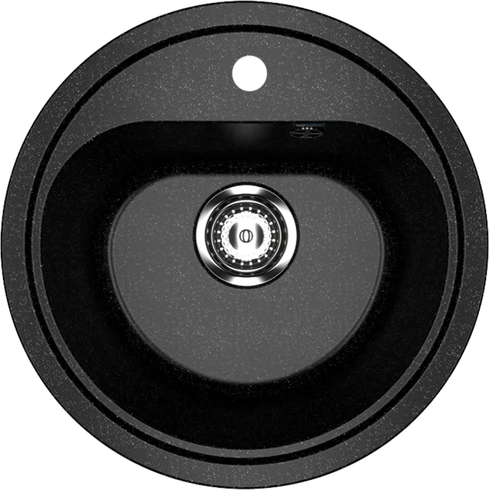 Мойка кухонная Ulgran U-700 308 черная + дозатор U-02 черный