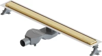 Душевой трап (лоток) Boheme Premium Linear 80 см, золото