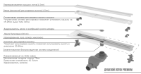 Душевой трап (лоток) Boheme Premium Linear 80 см, золото