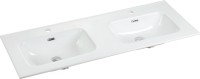 Тумба с раковиной Sancos Smart двойная 120 см, белый глянец