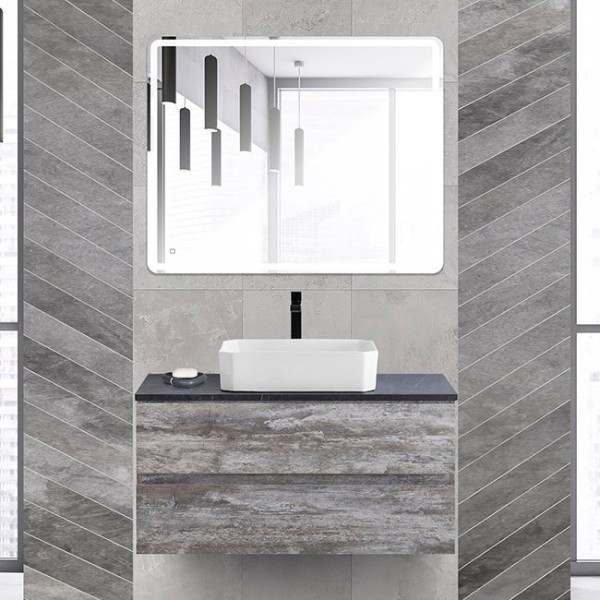 Мебель для ванной комнаты Cezares Molveno 46 100 legno grigio, со столешницей