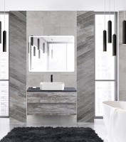 Мебель для ванной комнаты Cezares Molveno 46 100 legno grigio, со столешницей