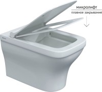 Унитаз подвесной Berges Strati Rimless 082132 с микролифтом