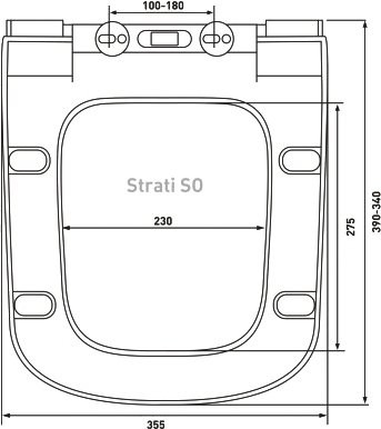 Унитаз подвесной Berges Strati Rimless 082132 с микролифтом