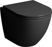 Унитаз подвесной Grossman GR-4457BMS с микролифтом, черный матовый