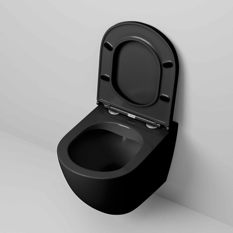 Унитаз подвесной Grossman GR-4457BMS с микролифтом, черный матовый