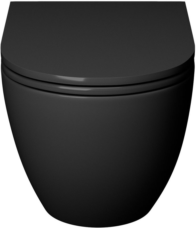 Унитаз подвесной Grossman GR-4457BMS с микролифтом, черный матовый