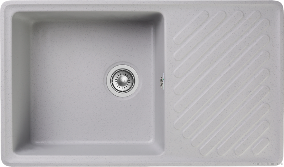 Комплект Мойка GranFest Quarz Z 53 серая + Смеситель Kaiser Decor 40144-5 серебро