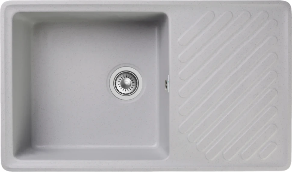 Комплект Мойка GranFest Quarz Z 53 серая + Смеситель Kaiser Decor 40144-5 серебро