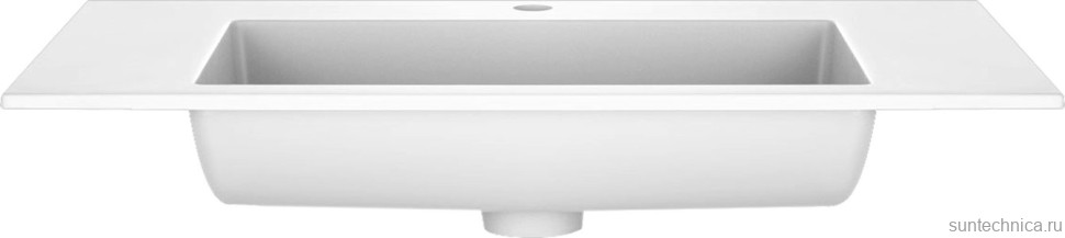 Тумба с раковиной Vincea Chiara 2D 80, 2 ящика, темный дуб, с белой раковиной