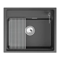 Мойка кухонная Granula Kitchen Space 6003i шварц Мойка кухонная Granula Kitchen Space 6003i шварц