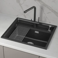 Мойка кухонная Granula Kitchen Space 6003i шварц Мойка кухонная Granula Kitchen Space 6003i шварц