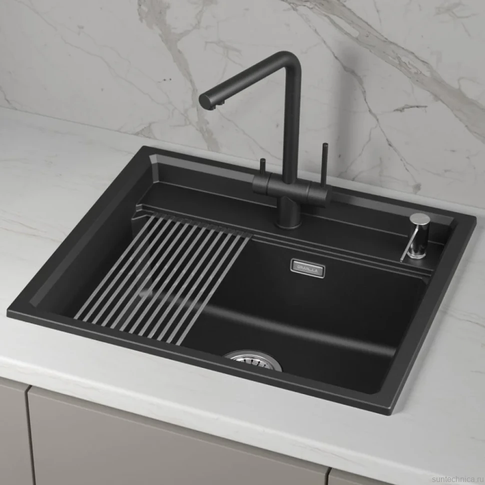 Мойка кухонная Granula Kitchen Space 6003i шварц