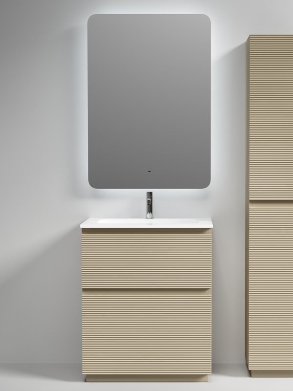 Мебель для ванной комнаты Sancos Folk Floor 70 напольная, капучино, раковина CN7031