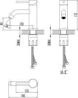 Смеситель для раковины STWORKI Киркенес S45010CR хром