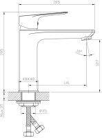 Смеситель для раковины Rossinka RS27 RS27-13