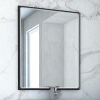 Зеркало Cezares Tiffany 45044 90x73 nero grafite, с LED-подсветкой