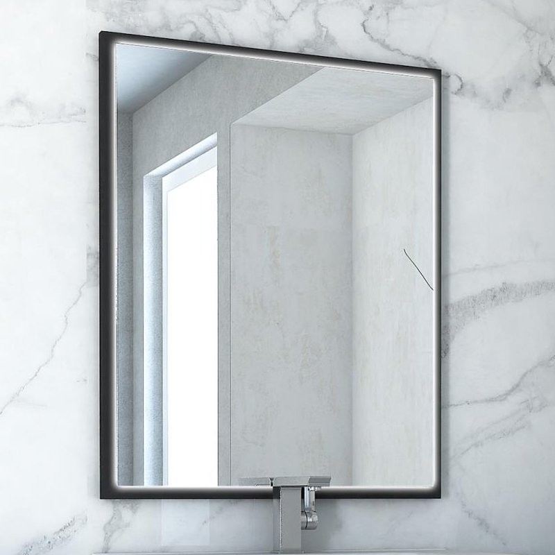 Зеркало Cezares Tiffany 45044 90x73 nero grafite, с LED-подсветкой