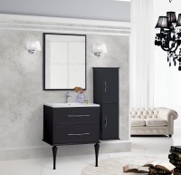 Зеркало Cezares Tiffany 45044 90x73 nero grafite, с LED-подсветкой