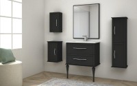 Зеркало Cezares Tiffany 45044 90x73 nero grafite, с LED-подсветкой