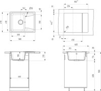 Мойка кухонная Ulgran U-201 -331 белая Мойка кухонная Ulgran U-201 -331 белая