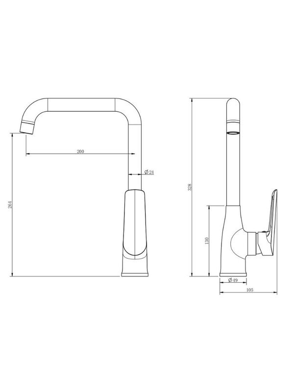 ESKO. Смеситель для кухни, кран кухонный для мойки, гарантия 10 лет
