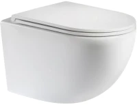 Унитаз подвесной Teymi Lina Vortex T40110 с микрофлитом, безободковый, белый