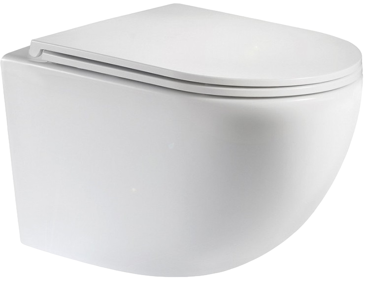 Унитаз подвесной Teymi Lina Vortex T40110 с микрофлитом, безободковый, белый