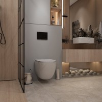 Унитаз подвесной Teymi Lina Vortex T40110 с микрофлитом, безободковый, белый
