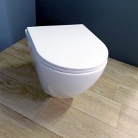Унитаз подвесной Teymi Lina Vortex T40110 с микрофлитом, безободковый, белый