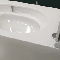 Унитаз подвесной Teymi Lina Vortex T40110 с микрофлитом, безободковый, белый