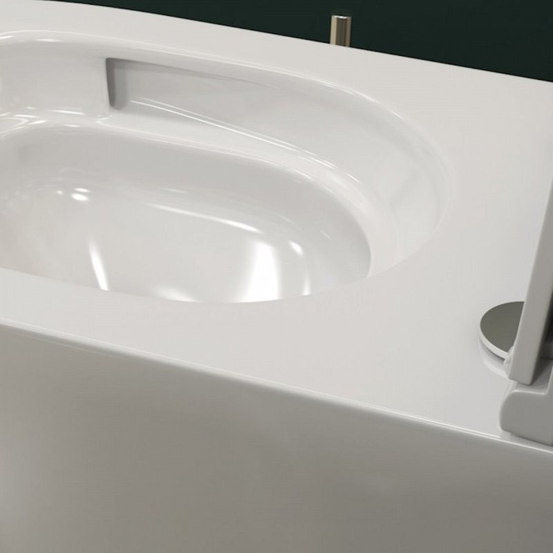Унитаз подвесной Teymi Lina Vortex T40110 с микрофлитом, безободковый, белый