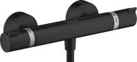 Термостатический смеситель Hansgrohe Ecostat Comfort 13116670 для душа, матовый черный
