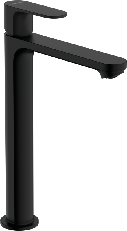 Смеситель для раковины Hansgrohe Rebris S 72580670 с донным клапаном, черный матовый