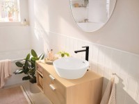 Смеситель для раковины Hansgrohe Rebris S 72580670 с донным клапаном, черный матовый