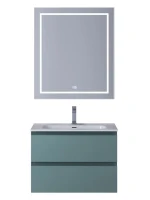Мебель для ванной комнаты BelBagno Kraft 39 70 подвесная, матовая голубая, раковина bb700/390etl