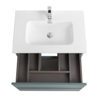 Мебель для ванной комнаты BelBagno Kraft 39 70 подвесная, матовая голубая, раковина bb700/390etl