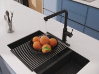 Смеситель для кухни Cersanit Флавис (Flavis) 68240 матовый черный