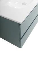 Мебель для ванной комнаты BelBagno Kraft 100 подвесная, матовая голубая, раковина bb-8099-100