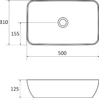 Тумба с раковиной Ravak Balance SD 60 глянцевая белая, белая, раковина Uni Slim 50