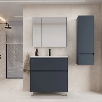 Мебель для ванной комнаты Style Line Лима Plus 90 напольная, эмаль, графит