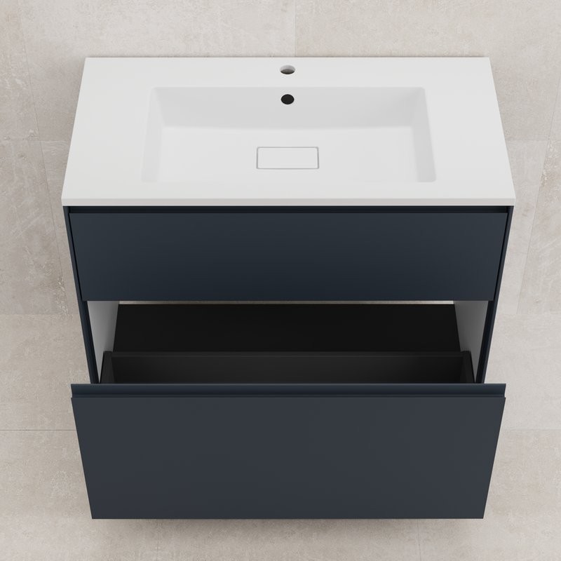 Мебель для ванной комнаты Style Line Лима Plus 90 напольная, эмаль, графит