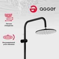 Душевая стойка Agger Breeze A0293544 черная