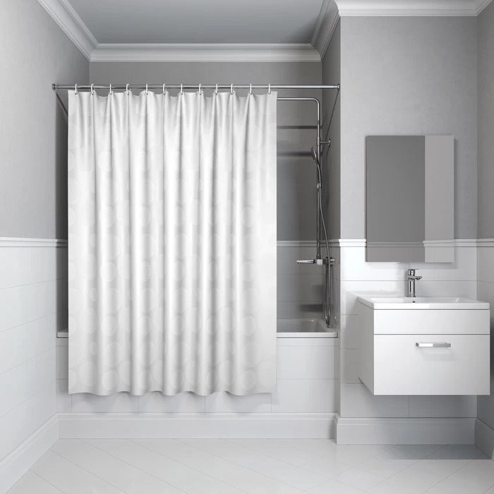 Штора для ванной IDDIS Base BD01P18i11 180х200, белая