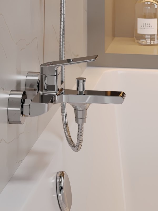 Смеситель для ванны с душем Orange Gauss M30-100cr хром