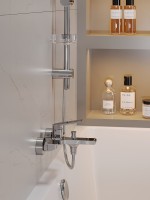 Смеситель для ванны с душем Orange Gauss M30-100cr хром Смеситель для ванны с душем Orange Gauss M30-100cr хром