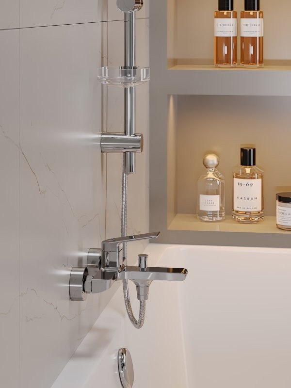 Смеситель для ванны с душем Orange Gauss M30-100cr хром