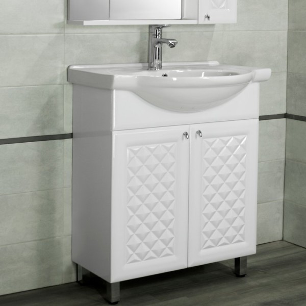 Тумба под раковину Style Line Канна 75 Люкс, белая