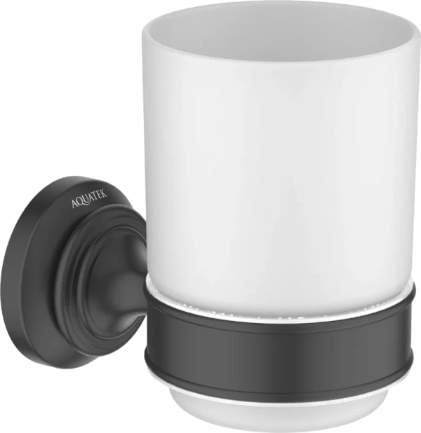 Стакан AQUATEK Классик AQ4504MB матовый черный
