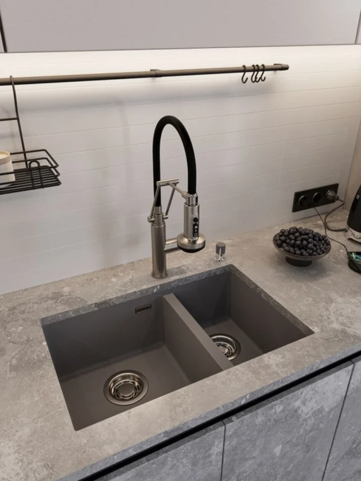 Мойка кухонная Emar Quartz EMQ-2665.PL Алмаз